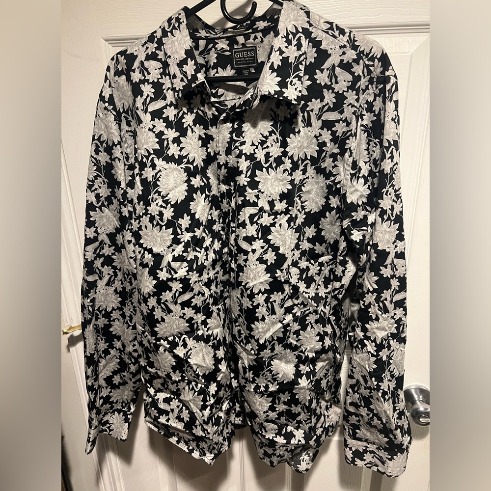 Guess slim fit long sleeve button down